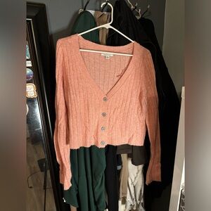 american eagle sweater v neck cardigan